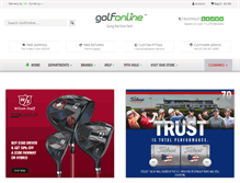Tablet Screenshot of golfonline.co.uk