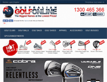 Tablet Screenshot of golfonline.com.au