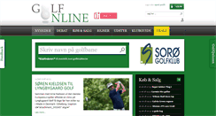 Desktop Screenshot of golfonline.dk