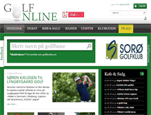 Tablet Screenshot of golfonline.dk