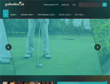 Tablet Screenshot of golfonline.sk